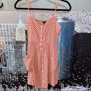 3 for $15//Red and Cream Polka Dot Dress